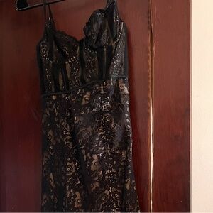 Elegant Black Lace Dress